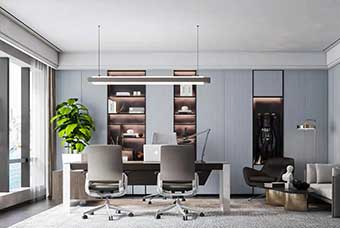 南充轻奢风格-书房