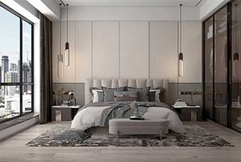 南充现代风格-卧室