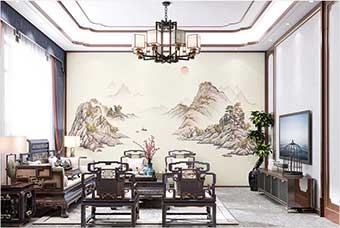 南充森佰汇航空纤维墙咔（巴山蜀水）