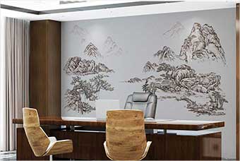 南充森佰汇航空纤维墙咔（山水之间）