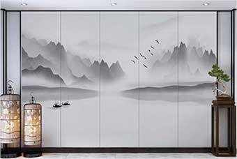 南充森佰汇航空纤维（山水画系列）